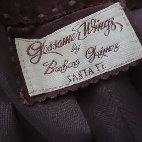 Gossamer Wings  suede leather Pants by Barbara Grimes (no size read!!!!!!!) - Picture 9 of 9